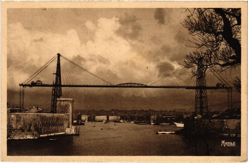 Carte postale ancienne Marseille Pont Transbordeur à Marseille