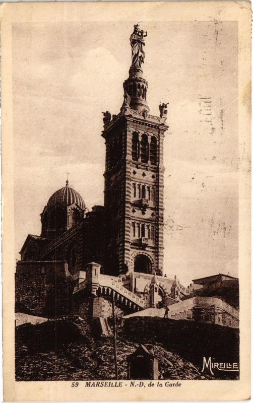Carte postale ancienne Marseille Notre Dame de la Garde à Marseille