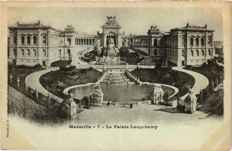 Carte postale ancienne Marseille Palais Longchamp à Marseille