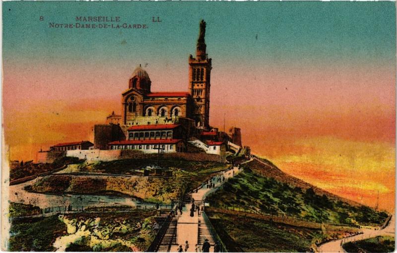Carte postale ancienne Marseille Notre Dame de la Garde à Marseille