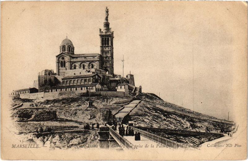 Carte postale ancienne Marseille Notre Dame de la Garde à Marseille