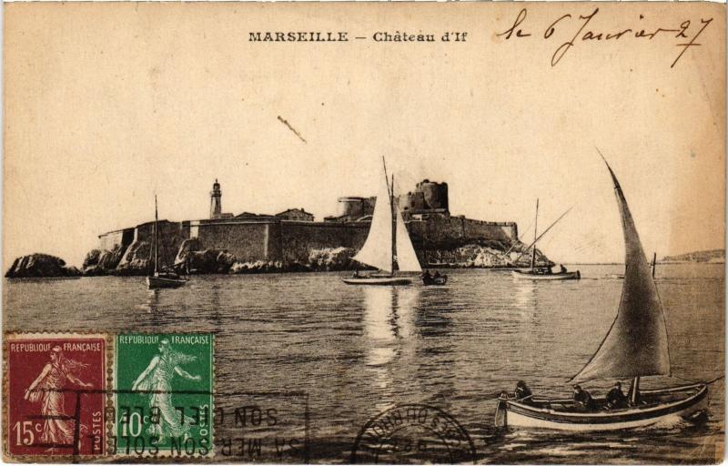 Carte postale ancienne Marseille Chateau d'If à Marseille