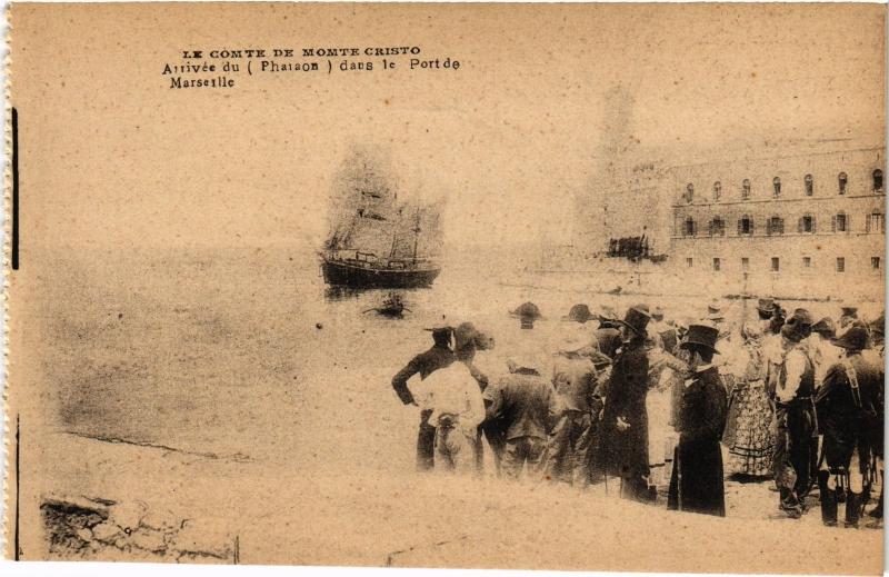 Carte postale ancienne Marseille arrivee dans le port à Marseille