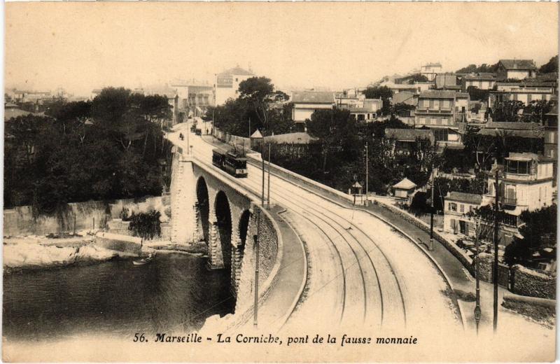Carte postale ancienne Marseille la Corniche à Marseille