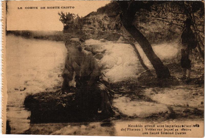 Carte postale ancienne Marseille Mercedes attend avec impatience à Marseille