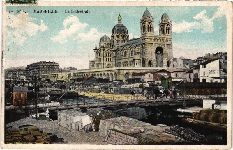 Carte postale ancienne Marseille la cathedrale à Marseille