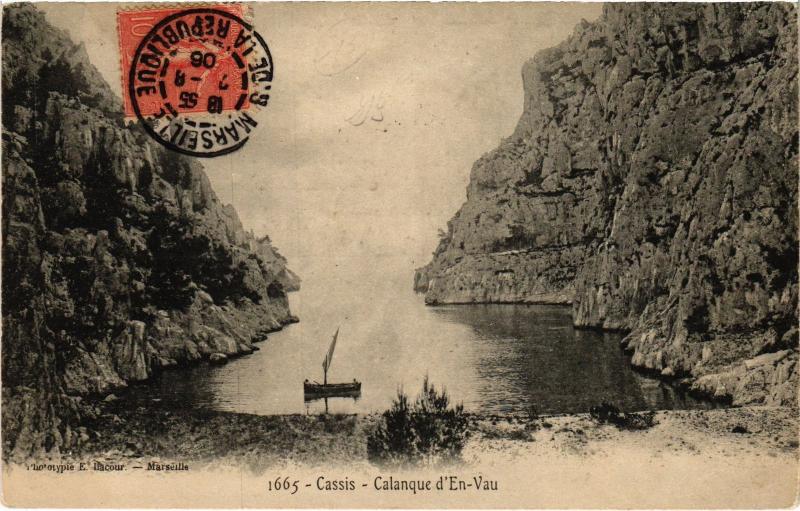 Carte postale ancienne Marseille Calanque d'En Vau à Marseille