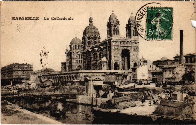 Carte postale ancienne Marseille la Cathedrale à Marseille