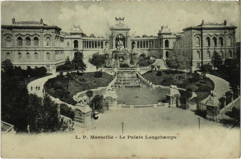 Carte postale ancienne Marseille Palais Longchamp à Marseille