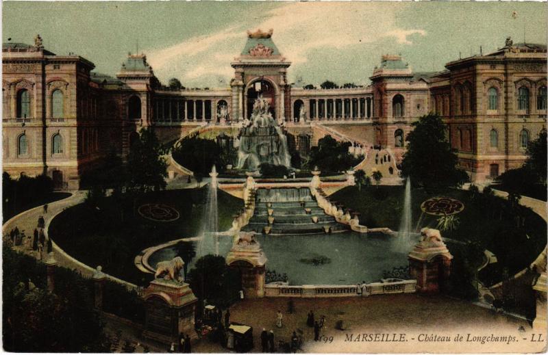 Carte postale ancienne Marseille Palais Longchamp à Marseille