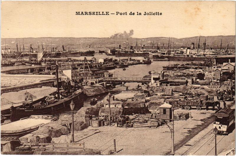 Carte postale ancienne Marseille Port de la Joliette à Marseille