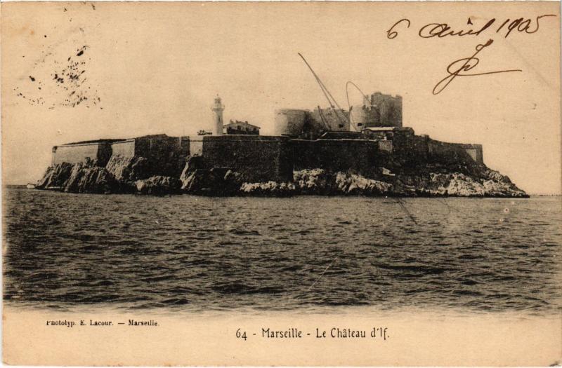 Carte postale ancienne Marseille Chateau d'If à Marseille