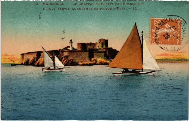 Carte postale ancienne Marseille Chateau d'If à Marseille