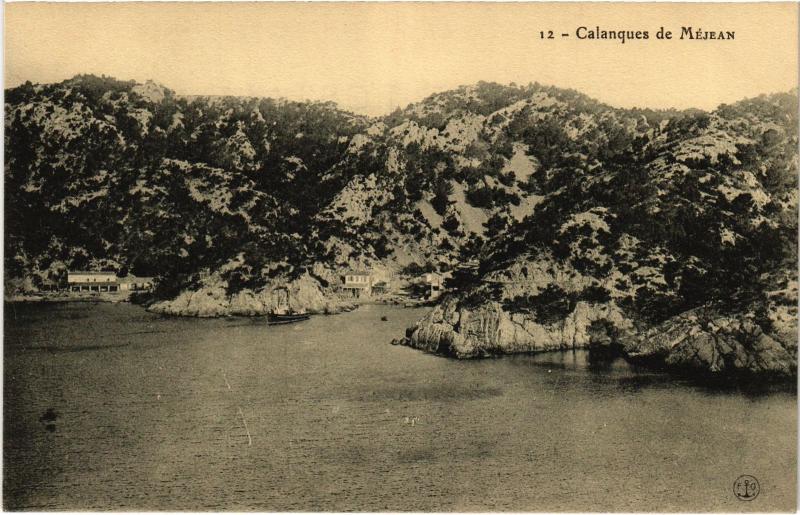 Carte postale ancienne Marseille Calanque de la Mounine à Marseille