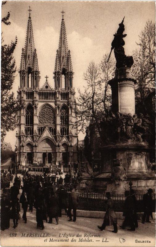 Carte postale ancienne Marseille Eglise Saint-Vincent de Paul à Marseille