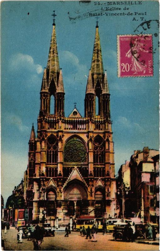 Carte postale ancienne Marseille Les Reformes Monument des Mobiles à Marseille