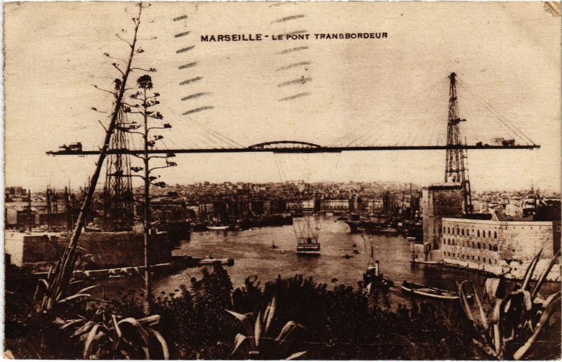 Carte postale ancienne Marseille Pont Transbordeur à Marseille