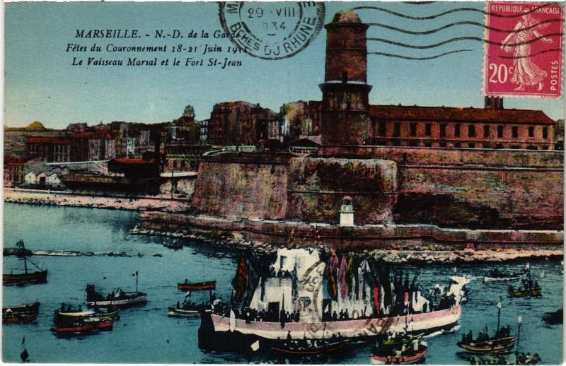 Carte postale ancienne Marseille Notre Dame de la Garde à Marseille