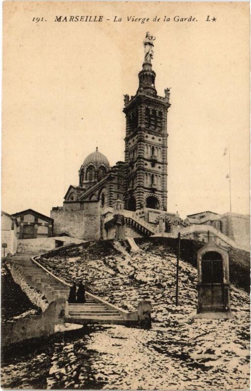 Carte postale ancienne Marseille Vierge de la Garde à Marseille