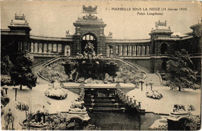 Carte postale ancienne Marseille Palais Longchamp à Marseille
