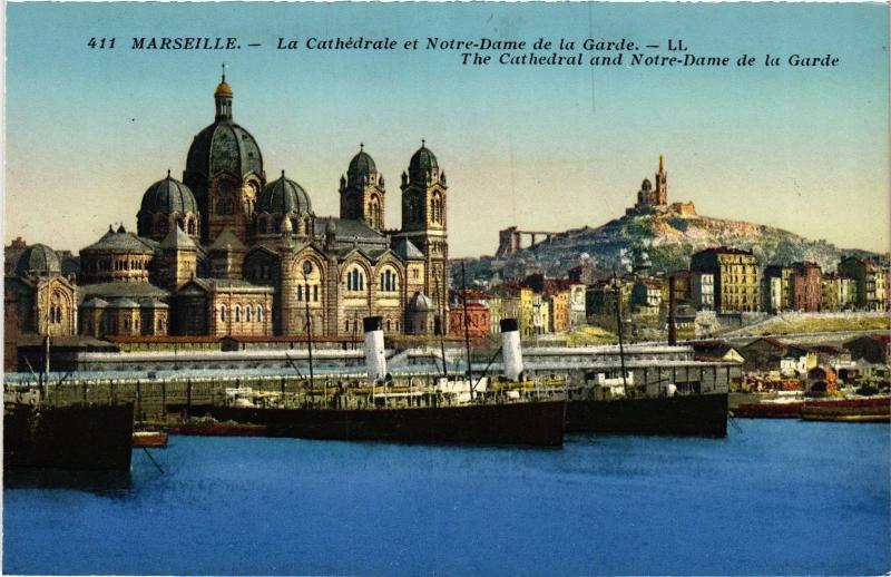 Carte postale ancienne Marseille la Cathedrale à Marseille