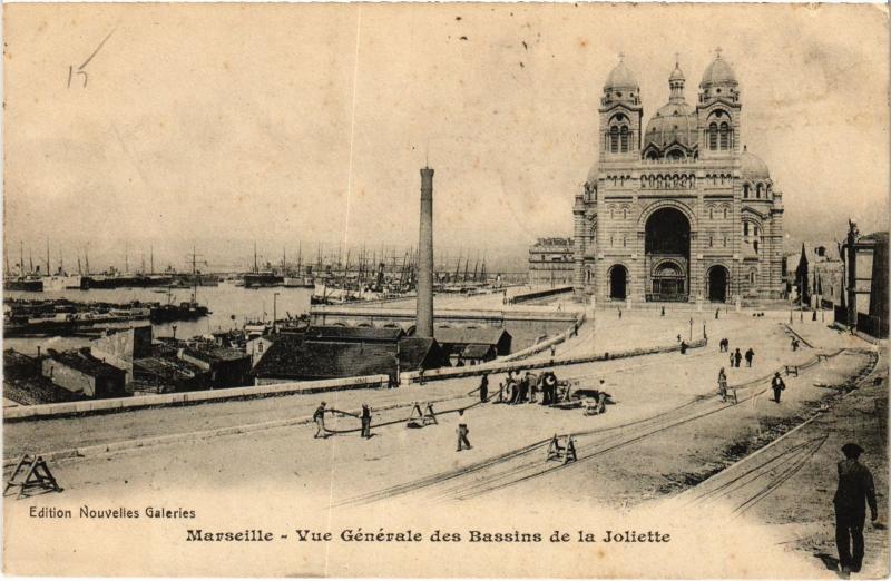 Carte postale ancienne Marseille vue generale à Marseille