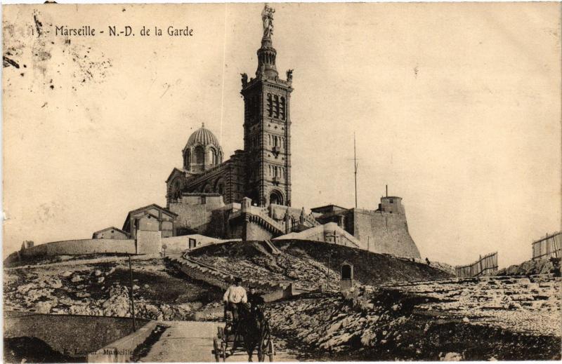 Carte postale ancienne Marseille Notre Dame de la Garde à Marseille
