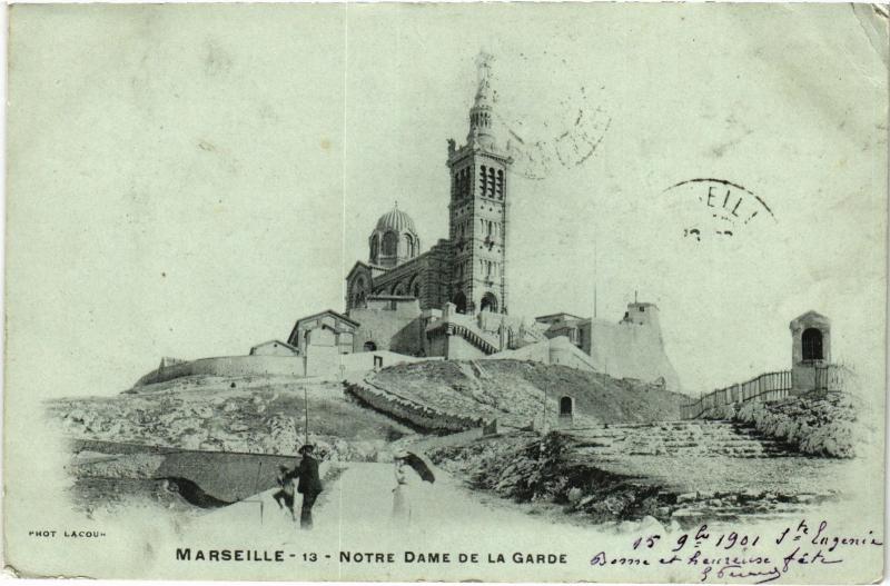 Carte postale ancienne Marseille Notre Dame de la Garde à Marseille