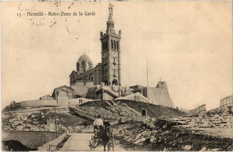 Carte postale ancienne Marseille Notre Dame de la Garde à Marseille