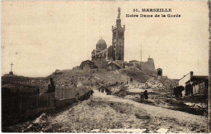 Carte postale ancienne Marseille Notre Dame de la Garde à Marseille