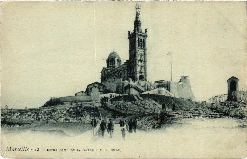 Carte postale ancienne Marseille Notre Dame de la Garde à Marseille