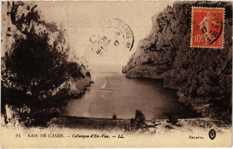 Carte postale ancienne Marseille Calanque d'En Vau à Marseille
