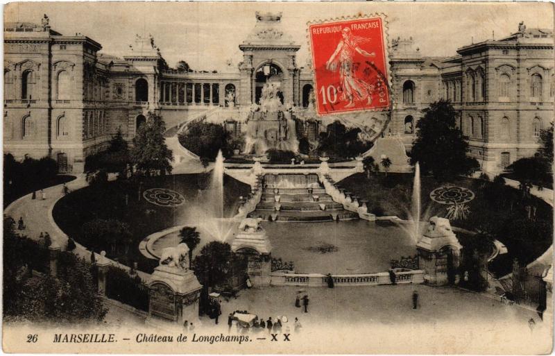 Carte postale ancienne Marseille Jardin Zoologique le lion à Marseille