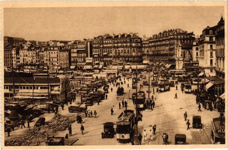 Carte postale ancienne Marseille Quai des Belges à Marseille