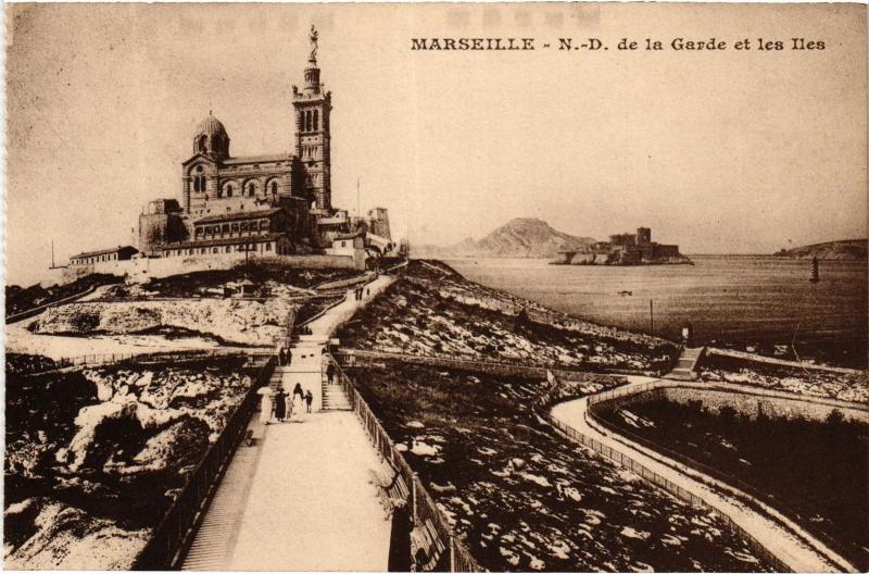 Carte postale ancienne Marseille Notre Dame de la Garde à Marseille