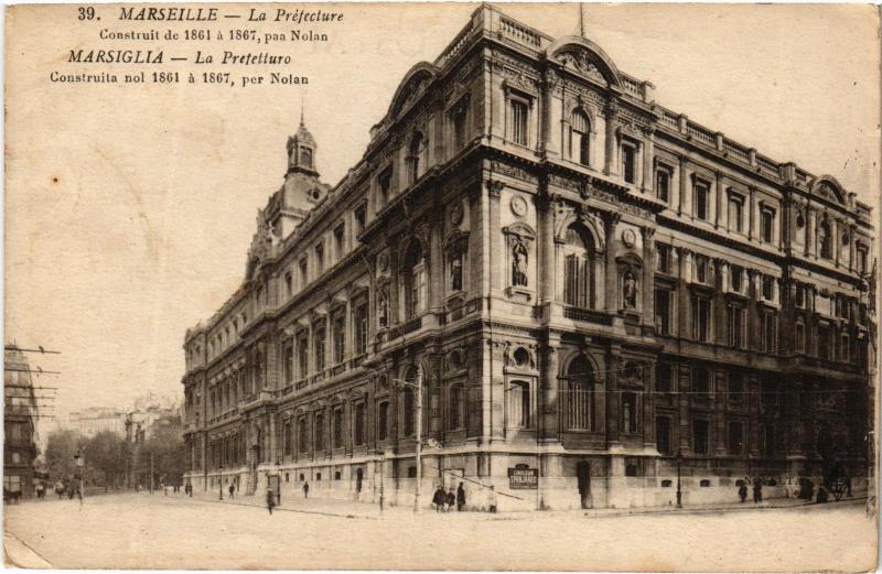 Carte postale ancienne Marseille la Prefecture à Marseille