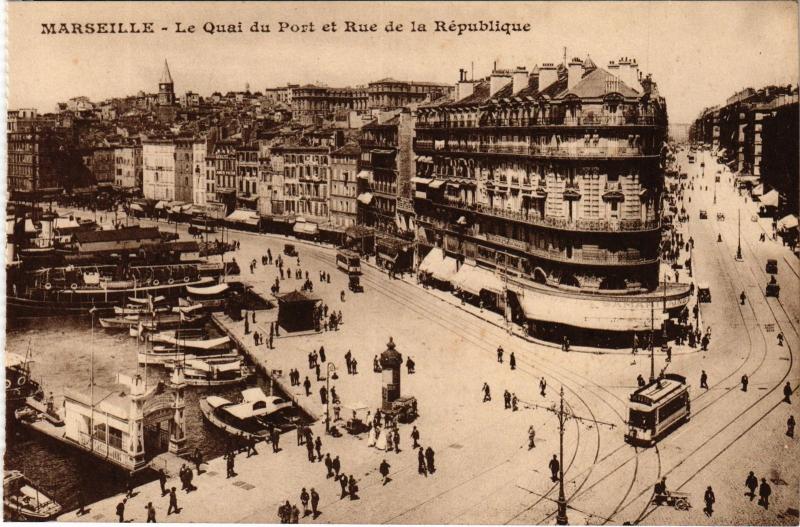 Carte postale ancienne Marseille Quai du Port à Marseille