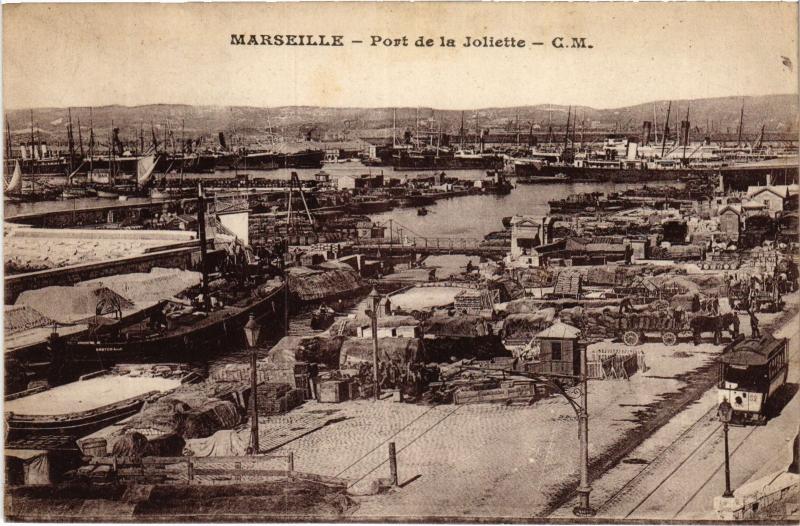 Carte postale ancienne Marseille Port de la Joliette à Marseille