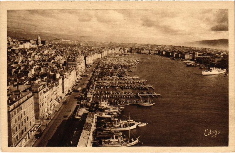 Carte postale ancienne Marseille le port à Marseille