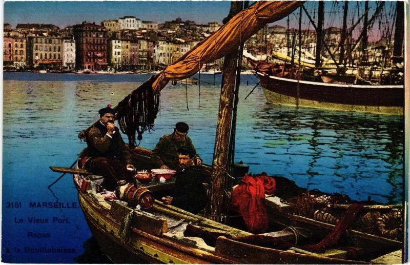 Carte postale ancienne Marseille le port à Marseille