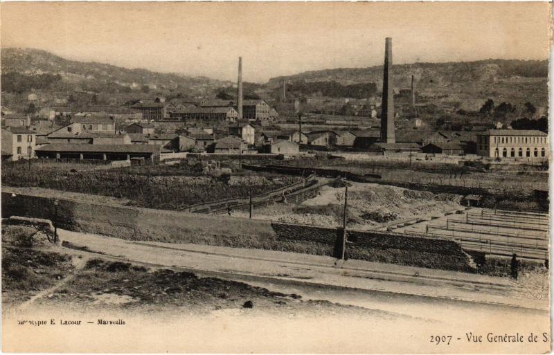 Carte postale ancienne Marseille vue generale à Marseille