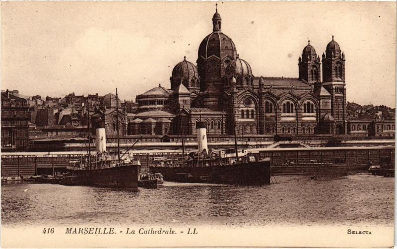 Carte postale ancienne Marseille la Cathedrale à Marseille