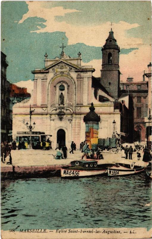 Carte postale ancienne Marseille Eglise Saint-Ferreol à Marseille