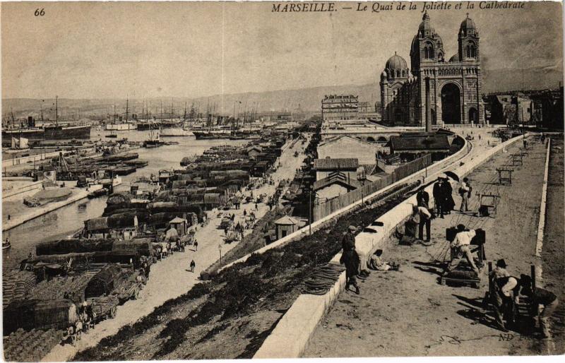Carte postale ancienne Marseille Quai de la Joliette à Marseille
