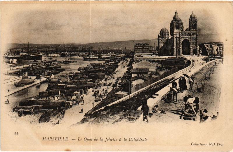 Carte postale ancienne Marseille Quai de la Joliette à Marseille