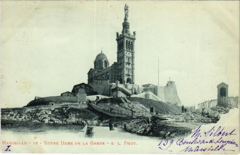 Carte postale ancienne Marseille Notre Dame de la Garde à Marseille