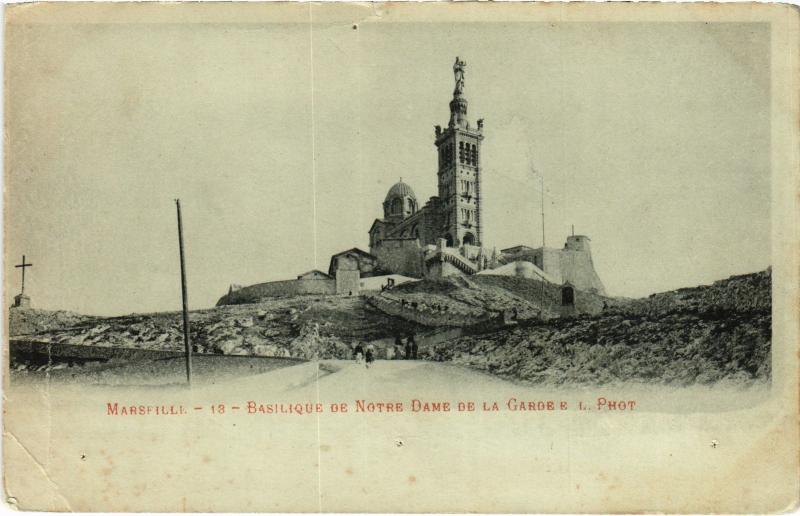 Carte postale ancienne Marseille Notre Dame de la Garde à Marseille