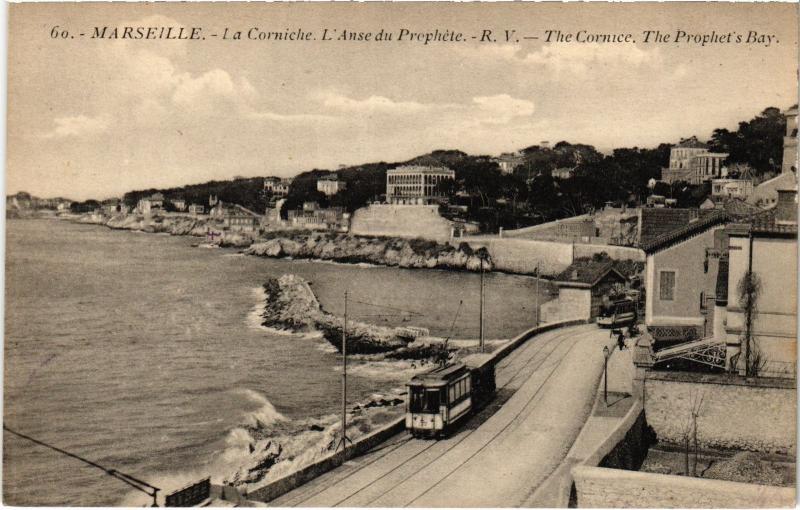 Carte postale ancienne Marseille la Corniche à Marseille