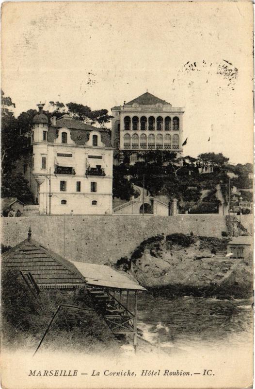 Carte postale ancienne Marseille la Corniche à Marseille