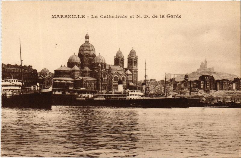 Carte postale ancienne Marseille la Cathedrale à Marseille